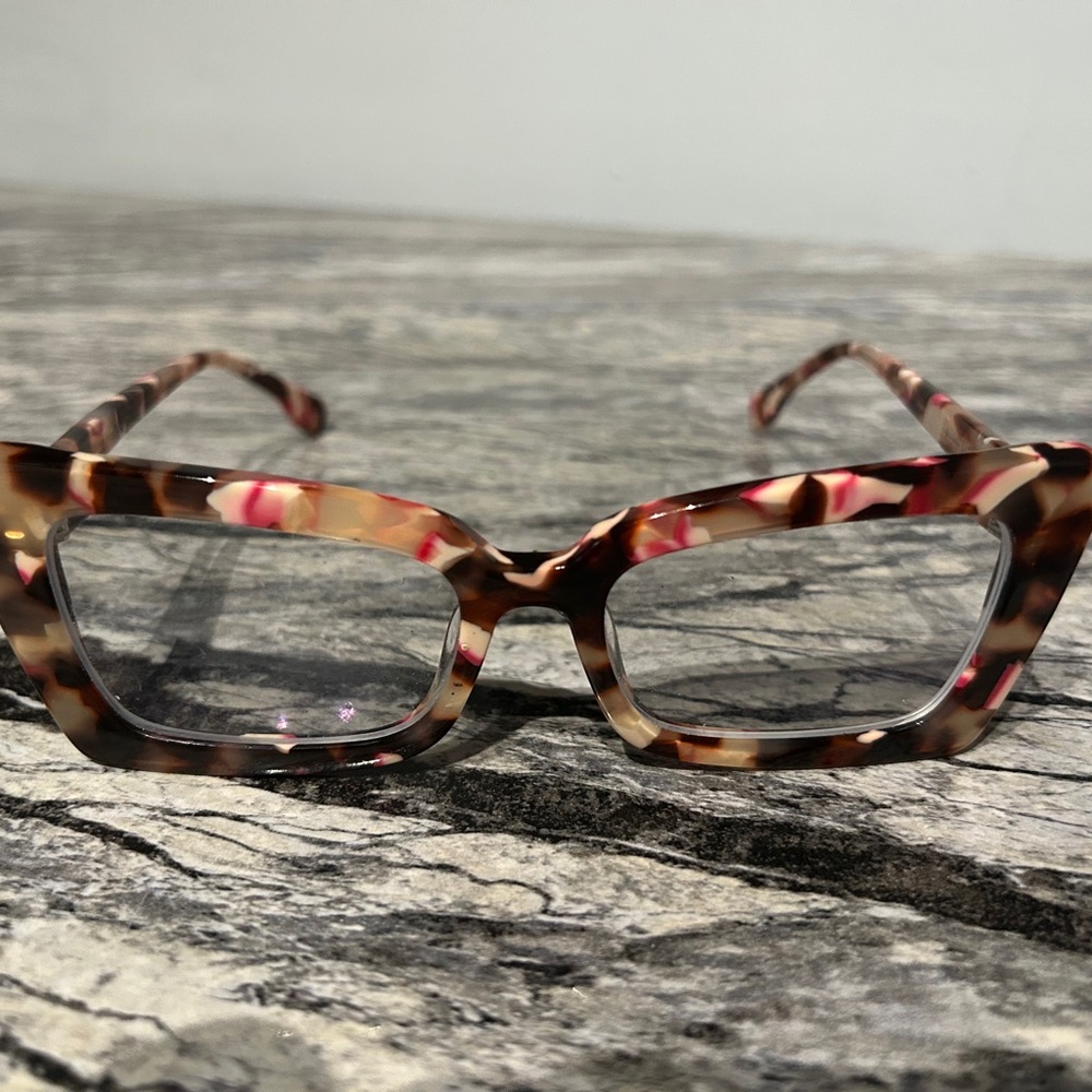 Tortoise Shell Cat-Eye Glasses Frames Only - image 1
